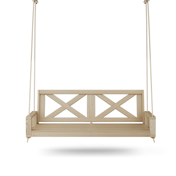 Amish Casual Malvern 4 Foot Porch Swing Bed, Unfinished