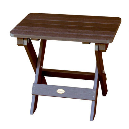 Highwood USA Rectangle Recycled Plastic Folding Side Table