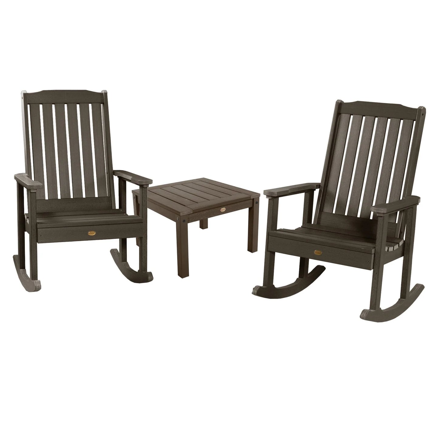 Highwood USA Lehigh 3pc. Recycled Plastic Rocking Chair Set