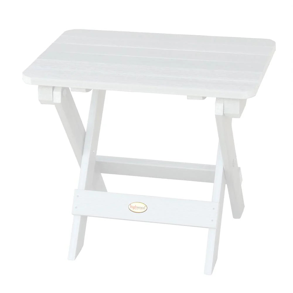 Highwood USA Rectangle Recycled Plastic Folding Side Table