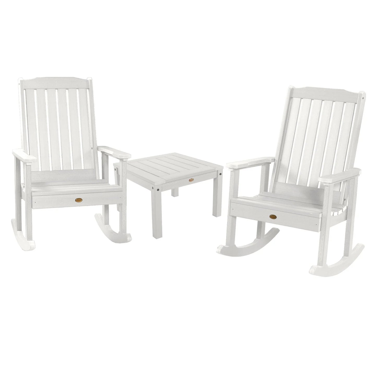 Highwood USA Lehigh 3pc. Recycled Plastic Rocking Chair Set