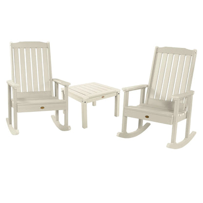 Highwood USA Lehigh 3pc. Recycled Plastic Rocking Chair Set