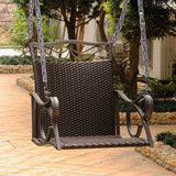 International Caravan Valencia Resin Wicker Swing Chair