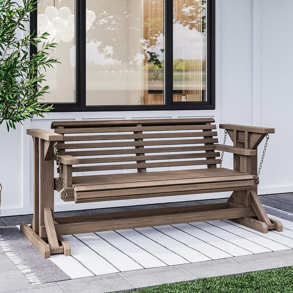 Porchgate Amish Heavy Duty Roll Comfort Glider Swing