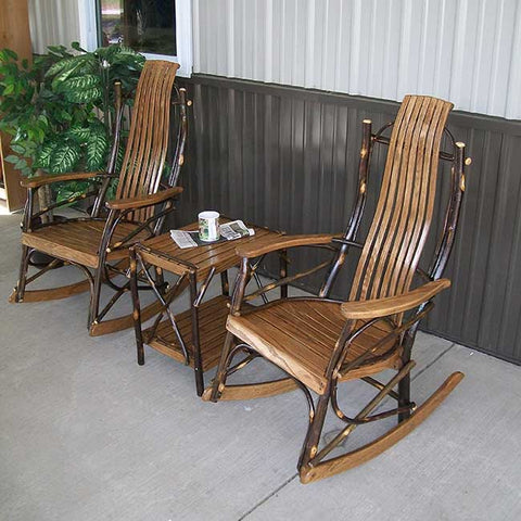 A&L Furniture Co. Hickory 3pc. Rocking Chair Set