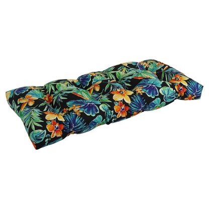 Blazing Needles 42 x 19 in. Tufted Outdoor Loveseat Cushion