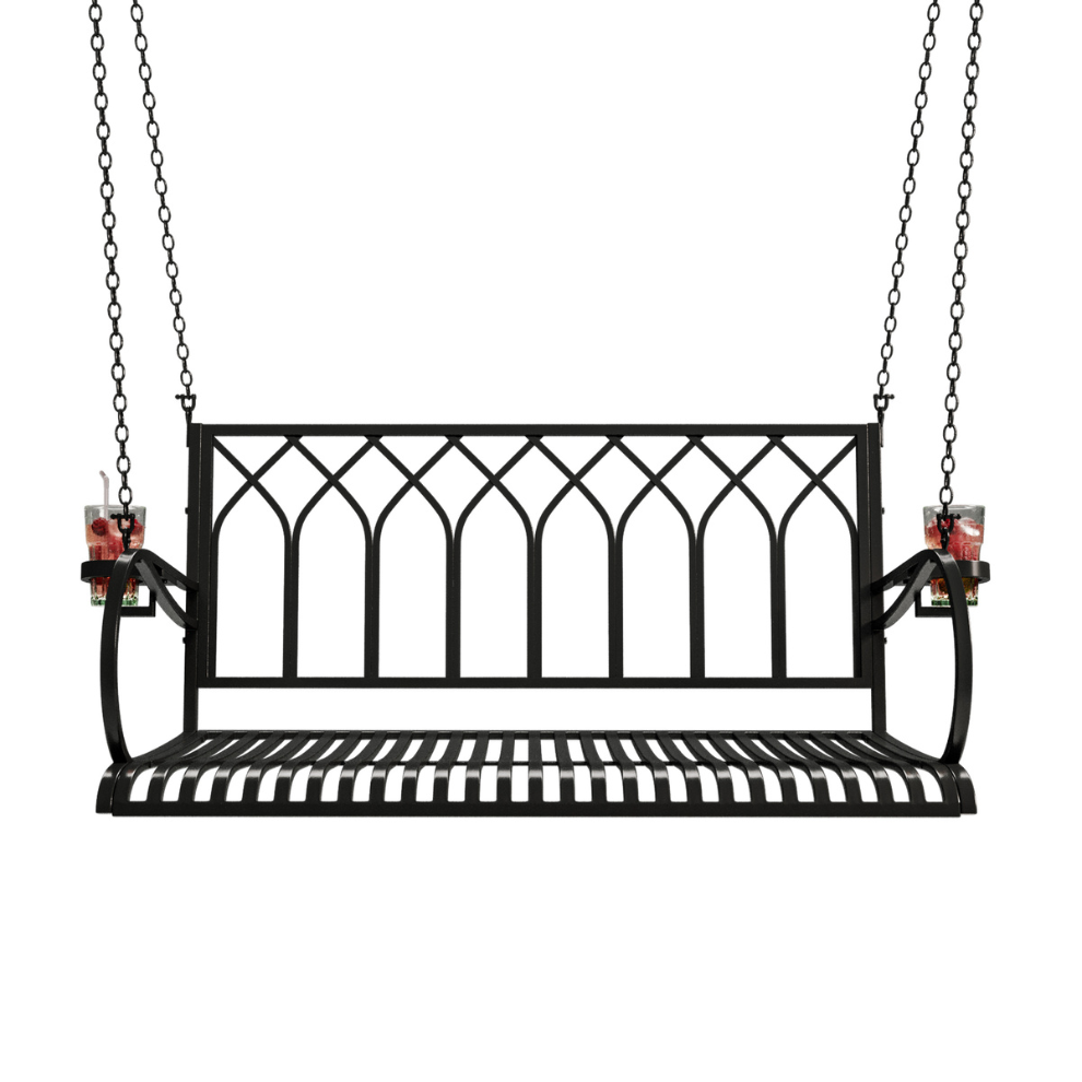 Live Casual Canterbury Metal Porch Swing The Porch Swing Company