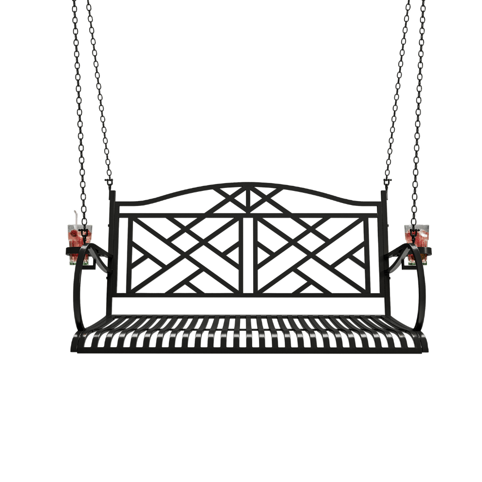 Live Casual Logan Metal Porch Swing The Porch Swing Company