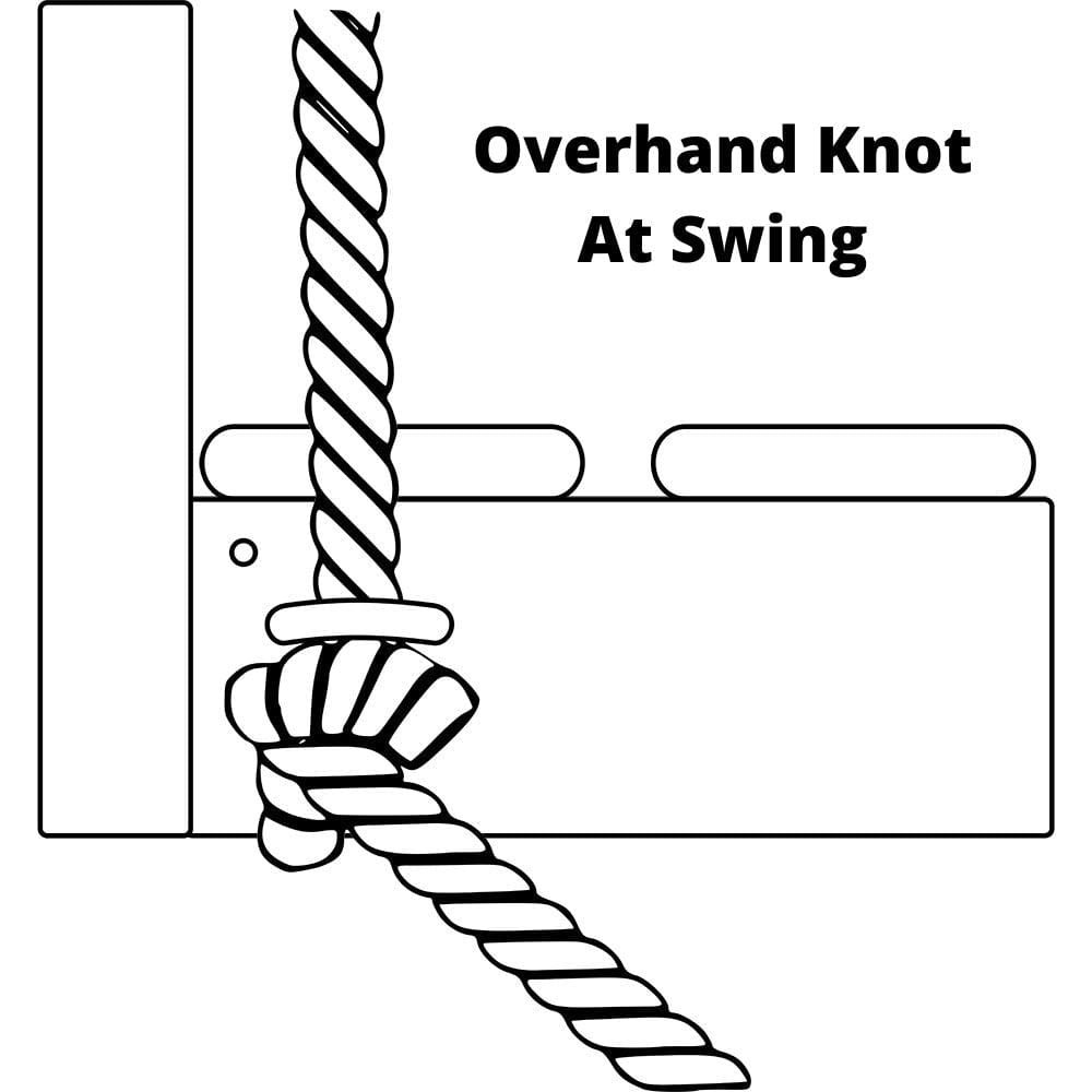 BarnShedPlay Black Replacement Porch Swing And Daybed Swing Bed Rope