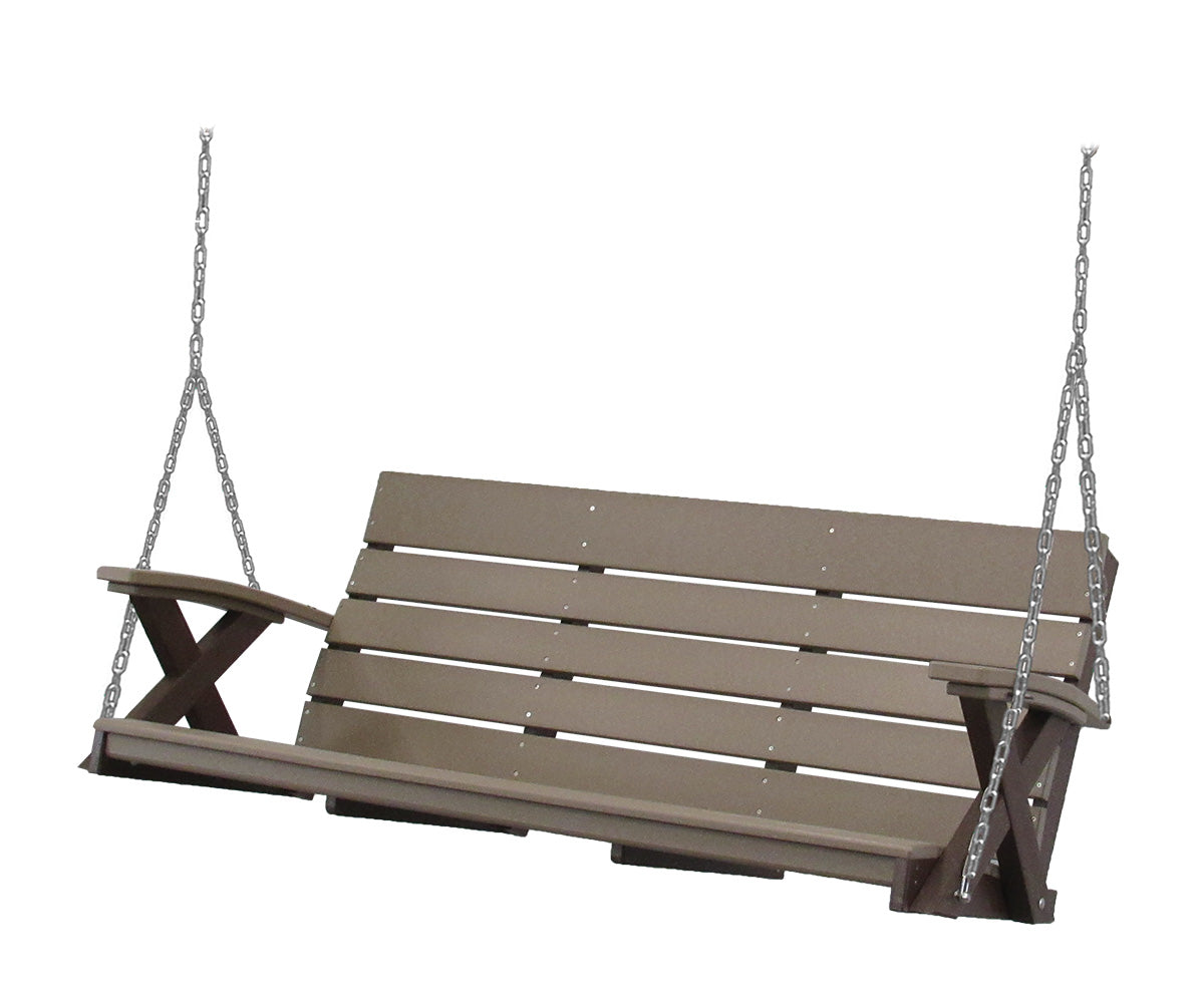 Hershyway Galaxy Series 5ft. Recycled Plastic Porch Swing