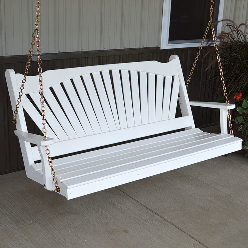 A&L Furniture Co. Fanback Amish Porch Swings The Porch Swing Company