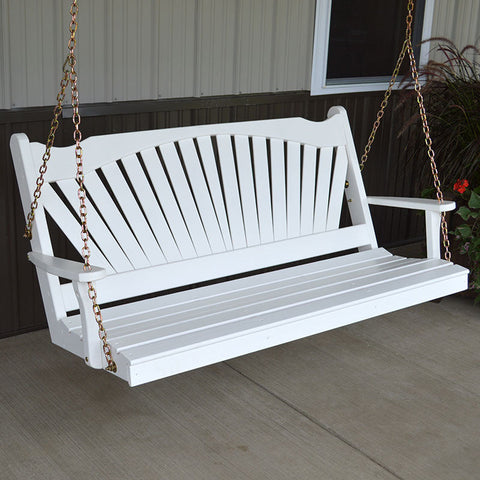 A&L Furniture Co. Fanback Porch Swing
