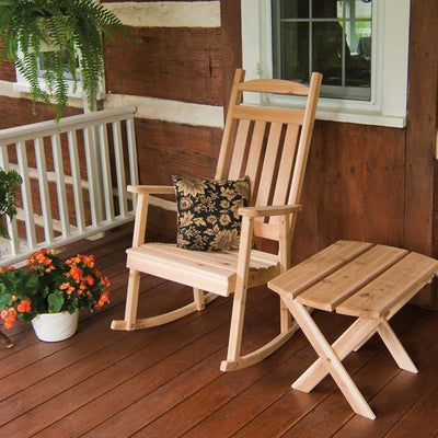 A&L Furniture Co. Classic Red Cedar Porch Rocker