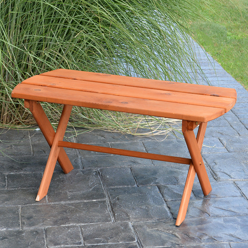 A&L Furniture Co. Folding Oval Red Cedar Coffee Table