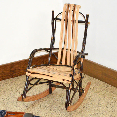 A&L Furniture Co. Rustic Hickory Child's Rocking Chair