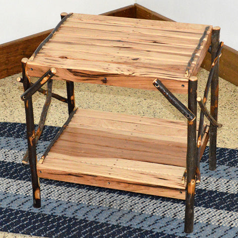 A&L Furniture Co. Rustic Hickory End Table