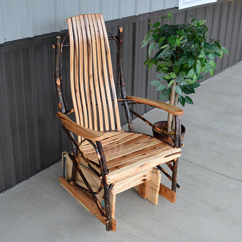 A&L Furniture Co. Rustic Hickory Glider Chair