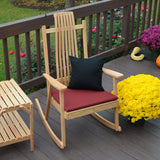 A&L Furniture Co. Bent Oak Porch Rocker