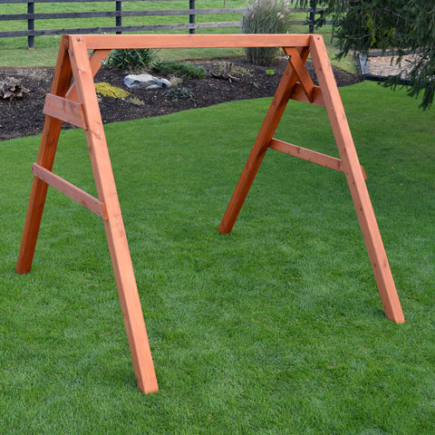 A&L Furniture Co. 4x4 Red Cedar A-Frame Swing Stand