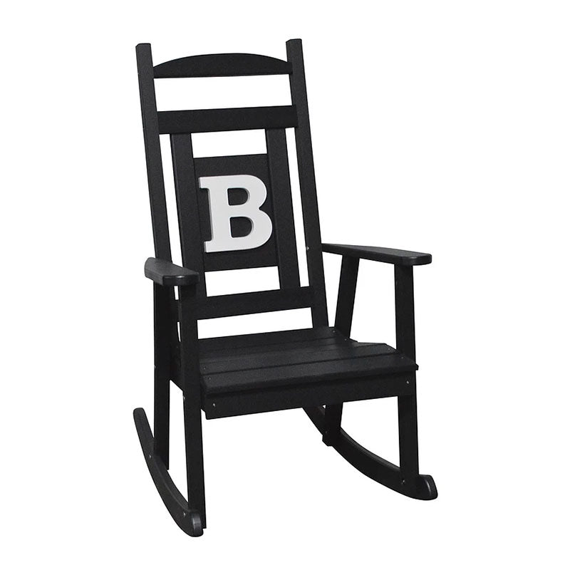 A&L Furniture Co. Monogram Recycled Plastic Rocking Chair