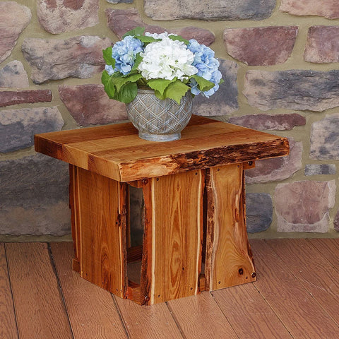 A&L Furniture Co. Blue Mountain Live Edge Evening Grove End Table
