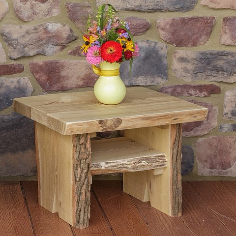 A&L Furniture Co. Blue Mountain Live Edge Sunset Thicket End Table