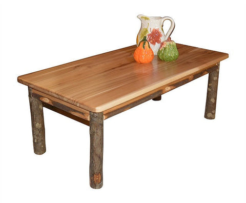 A&L Furniture Co. Rustic Hickory Solid Wood Coffee Table