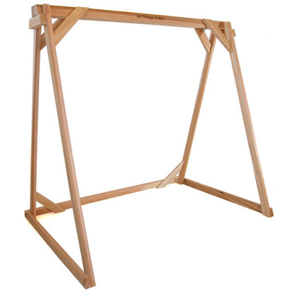 All Things Cedar A-Frame Red Cedar Swing Stand