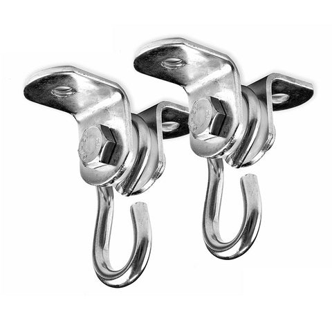 Barn-Shed-Play Stainless Steel E Hook Swing Hangers (Set of 4)