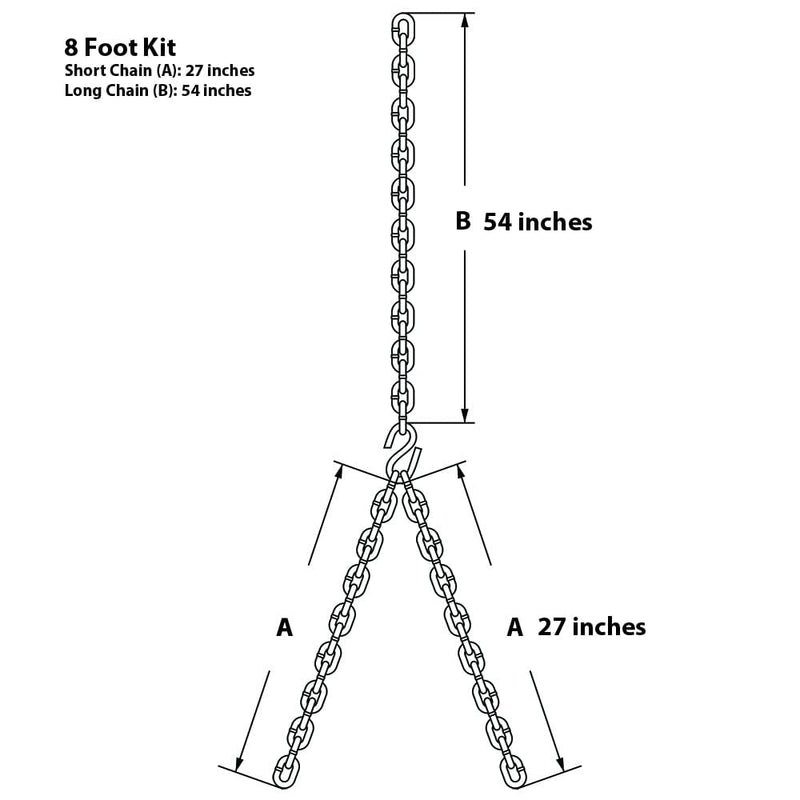 Barn-Shed-Play Heavy Duty Porch Swing Replacement Chains Kit