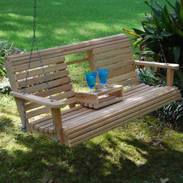 LA Swings Cypress Console Porch Swing