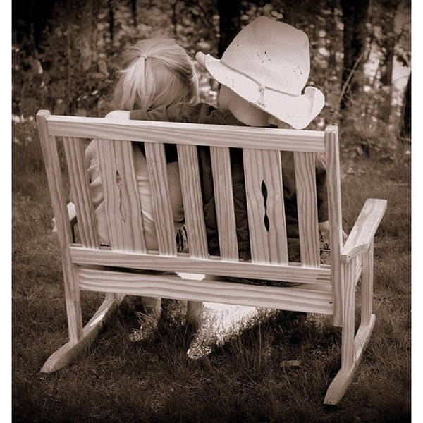 Child Swing Company Cut Out Double Kiddie Rocking Chair