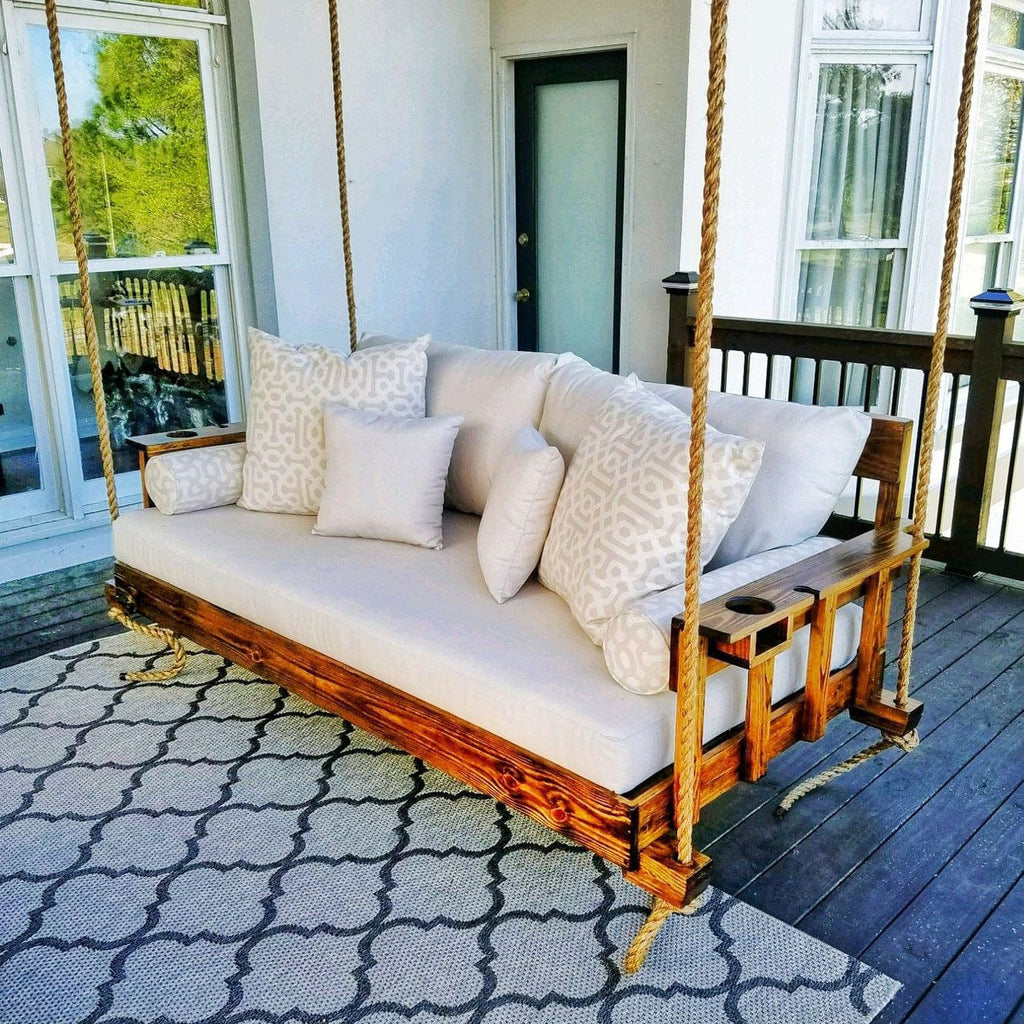 Four Oak Designs The AllAmerican Swing Bed For Porch The Porch Swing