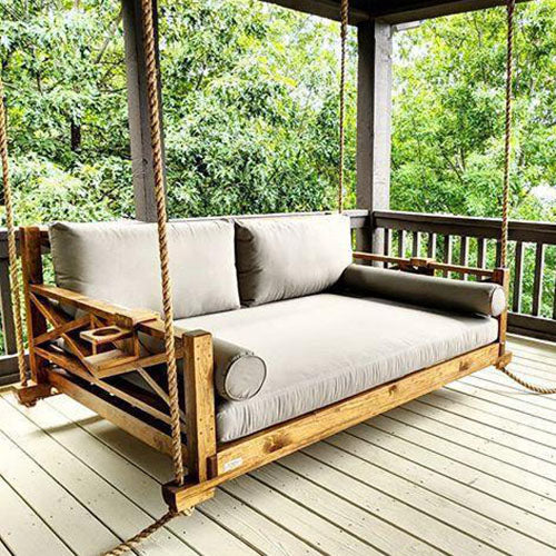 Four Oak Designs The Westhaven Daybed Hanging Swing – The Porch Swing ...