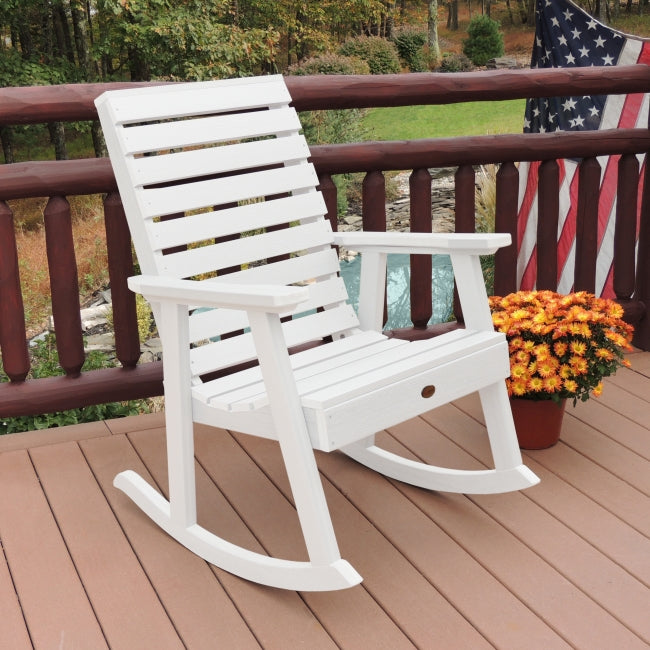 Highwood USA Weatherly Recycled Plastic Rocking Chair