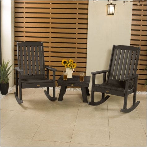 Highwood USA Lehigh Recycled Plastic 3pcs. Rocking Chairs With Plastic ...