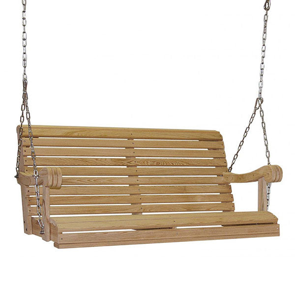 Hershyway Grandpa Series 4ft. Wood Comfortable Porch Swing – The Porch ...