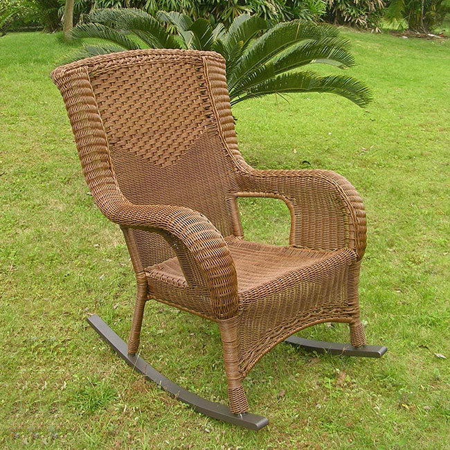 International Caravan San Tropez Resin Wicker Rocker