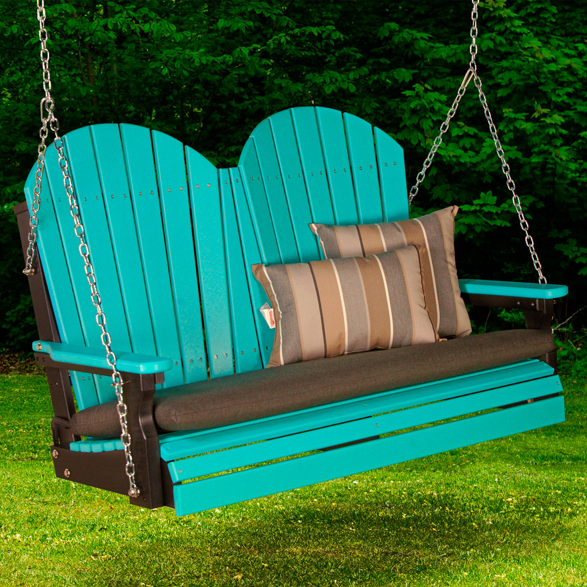 LuxCraft Adirondack 4ft. Recycled Plastic Porch Swing