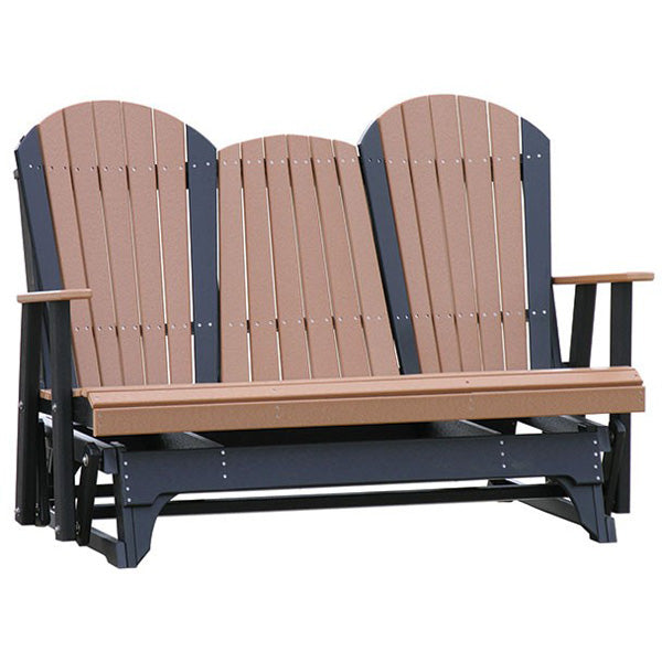 LuxCraft Adirondack Console 5ft. Recycled Plastic Patio Glider