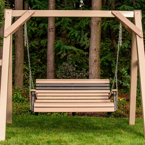 LuxCraft Rollback A-Frame Swing Set