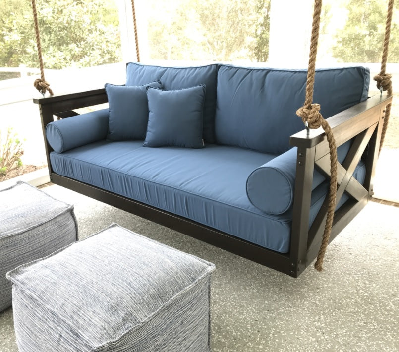 Outdoor Seat Back Cushions - Lowcountry Swing Beds