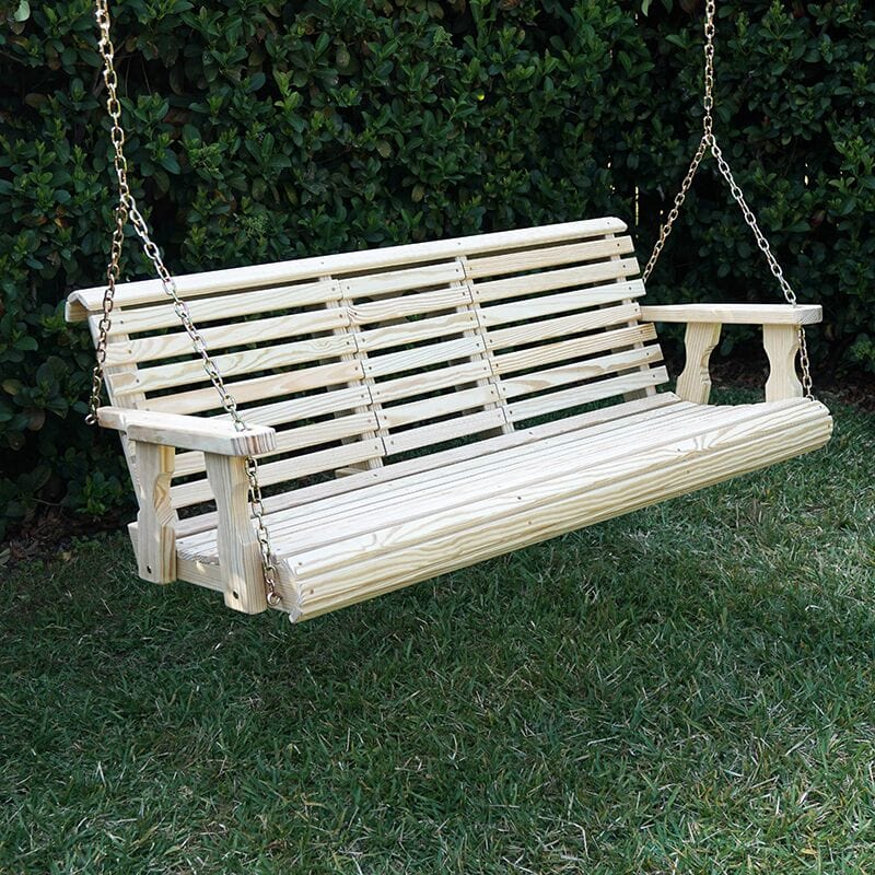 Porchgate Amish Heavy Duty Rollback Console Porch Swing The Porch