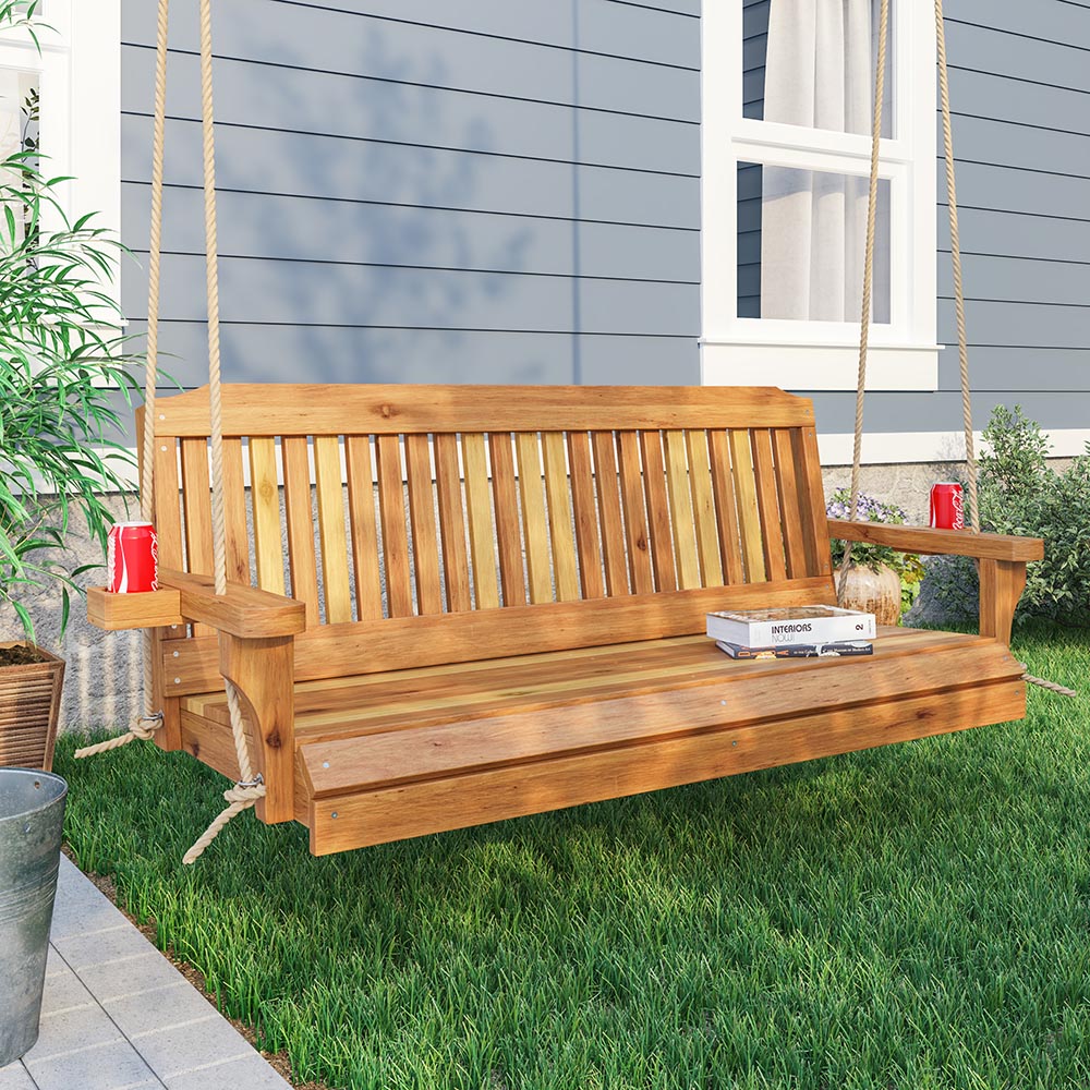 Texas Cedar Co. Traditional Red Cedar Porch Swing