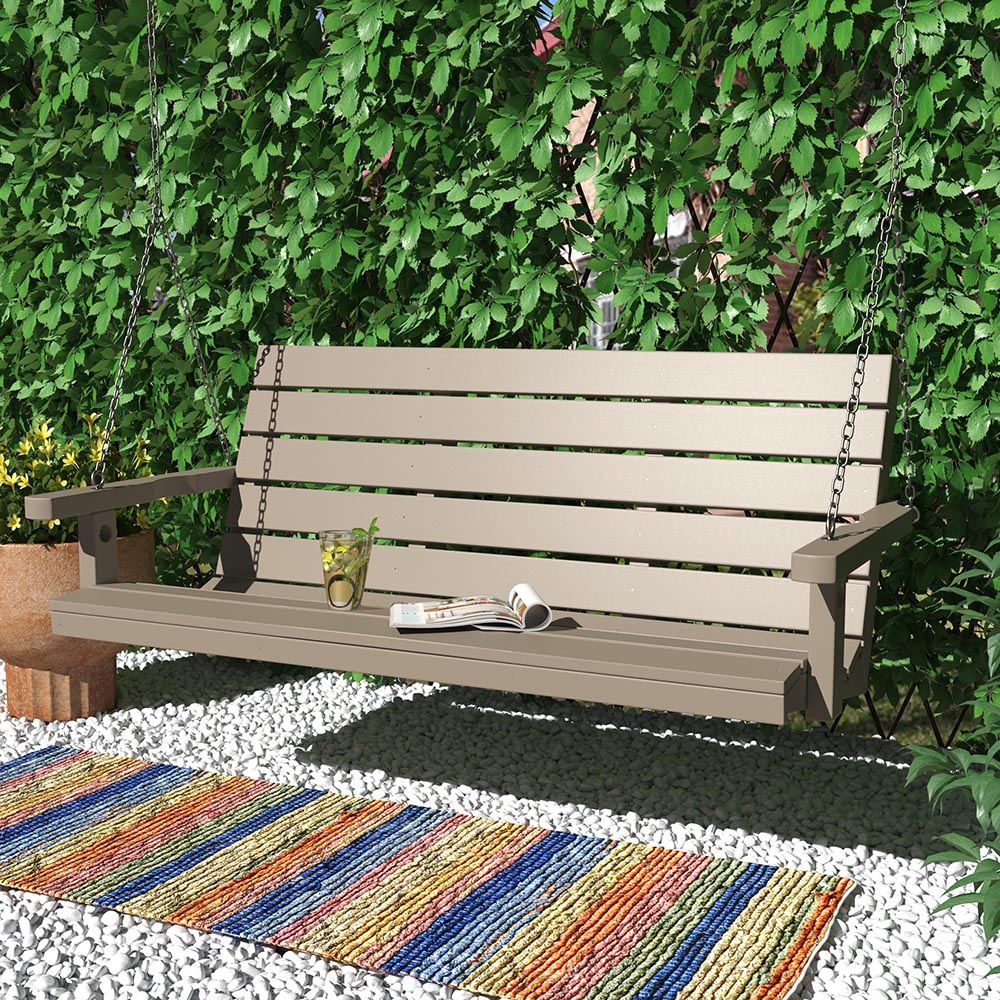 SimplyPoly Amish Made Signature Recycled Plastic Porch Swing