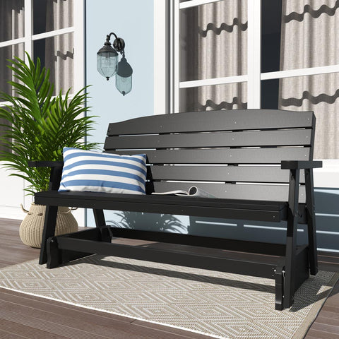 SimplyPoly Amish Made Classic Recycled Plastic Porch Glider