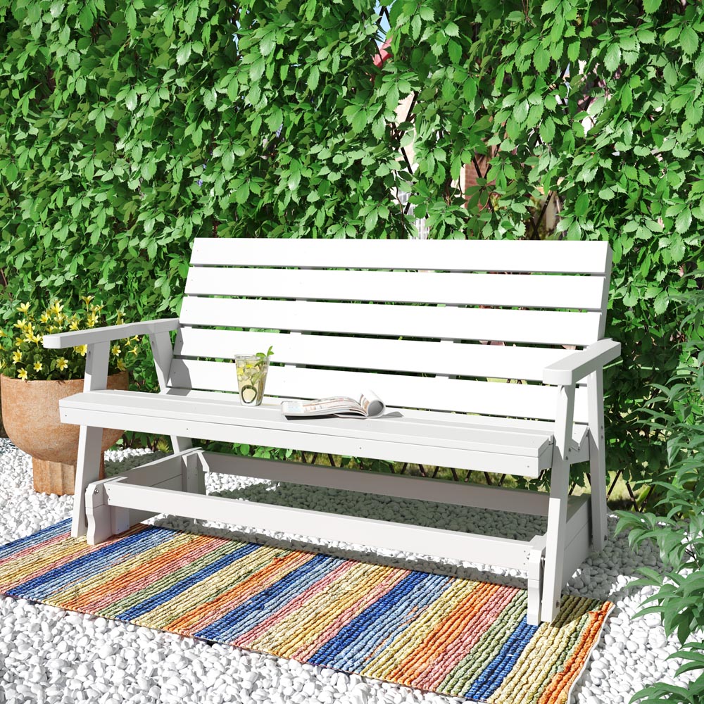 SimplyPoly Amish Made Signature Recycled Plastic Porch Glider