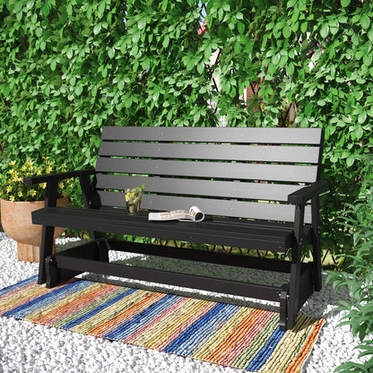 SimplyPoly Amish Made Signature Recycled Plastic Porch Glider