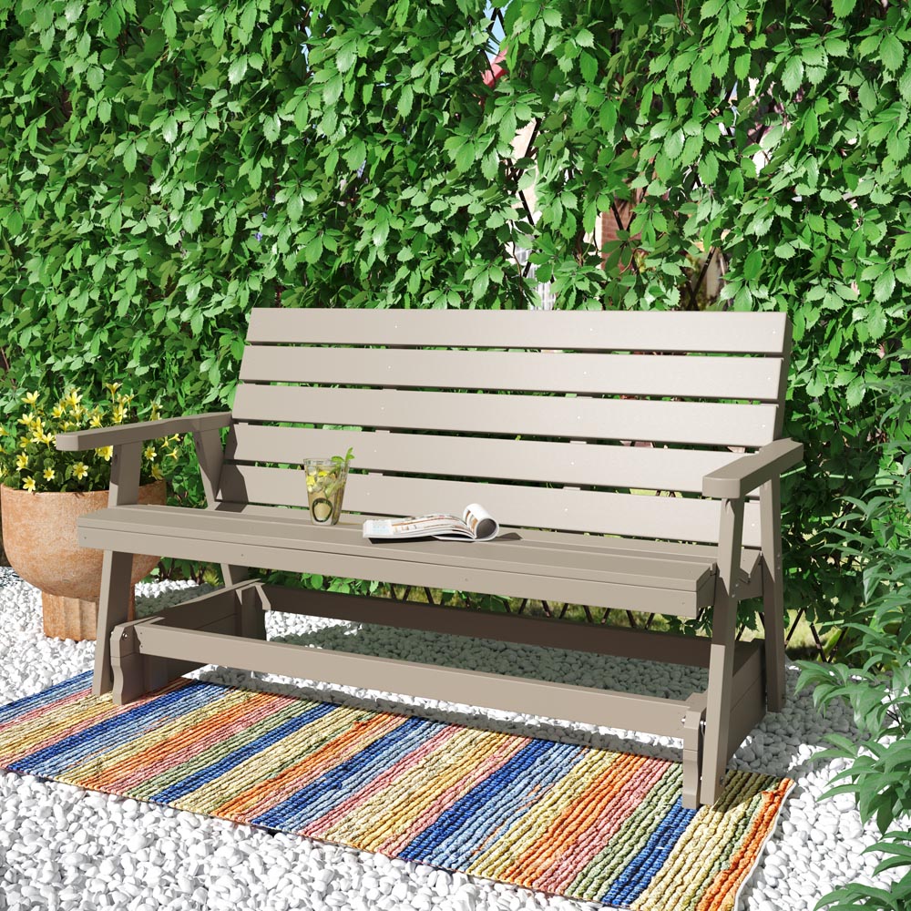 SimplyPoly Amish Made Signature Recycled Plastic Porch Glider