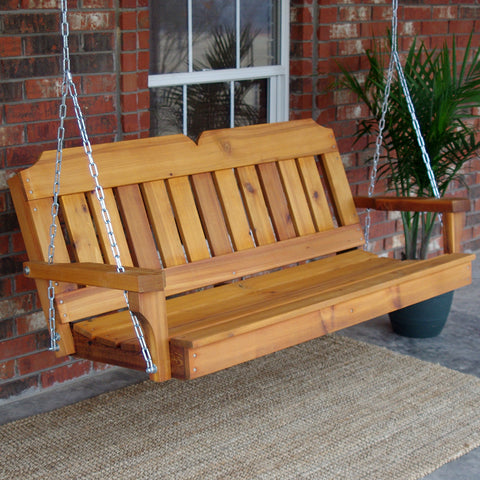 TMP Outdoor Furniture Victorian Red Cedar Porch Swing